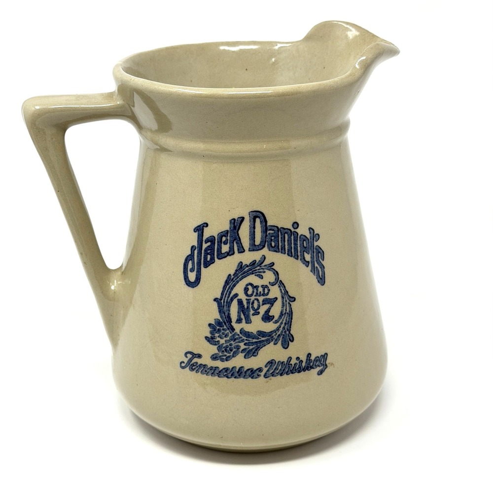 Jack Daniels Old No 7 Ceramic Pitcher Tennessee Whiskey Vintage 7.5 Inch‎